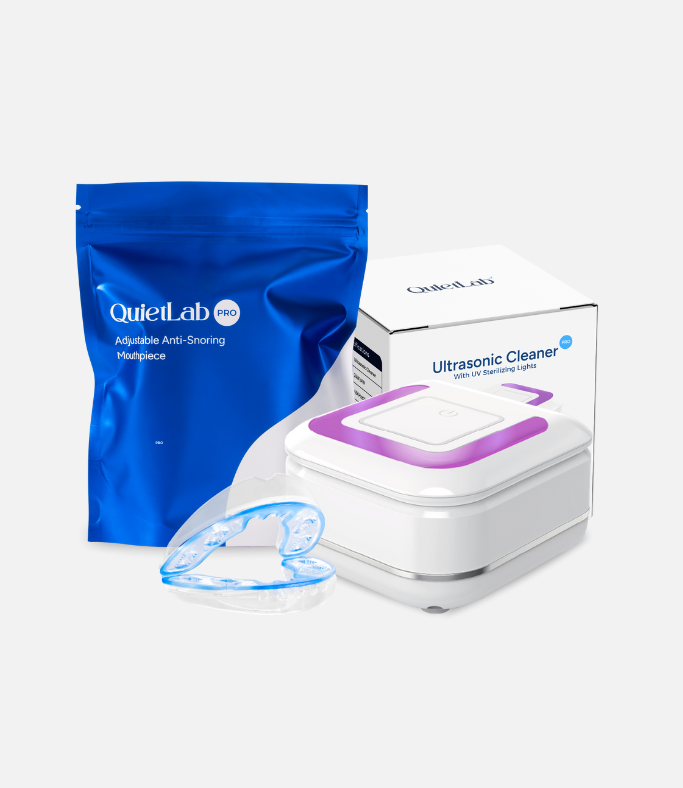 QuietLab® Automatic Ultrasonic UV Cleaner And QuietLab Pro® Mouthpiece